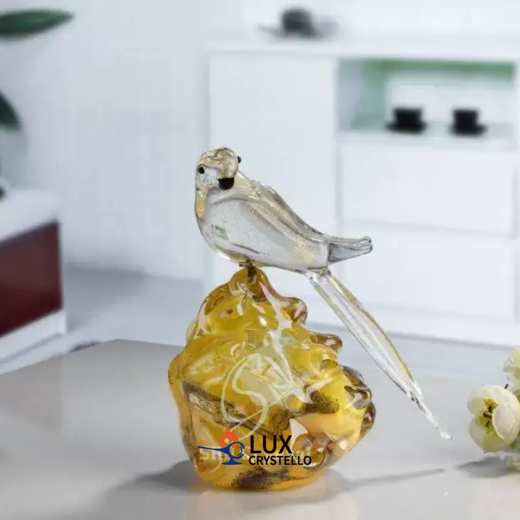 gold foil glass animal ornaments gold foil glass animal ornaments