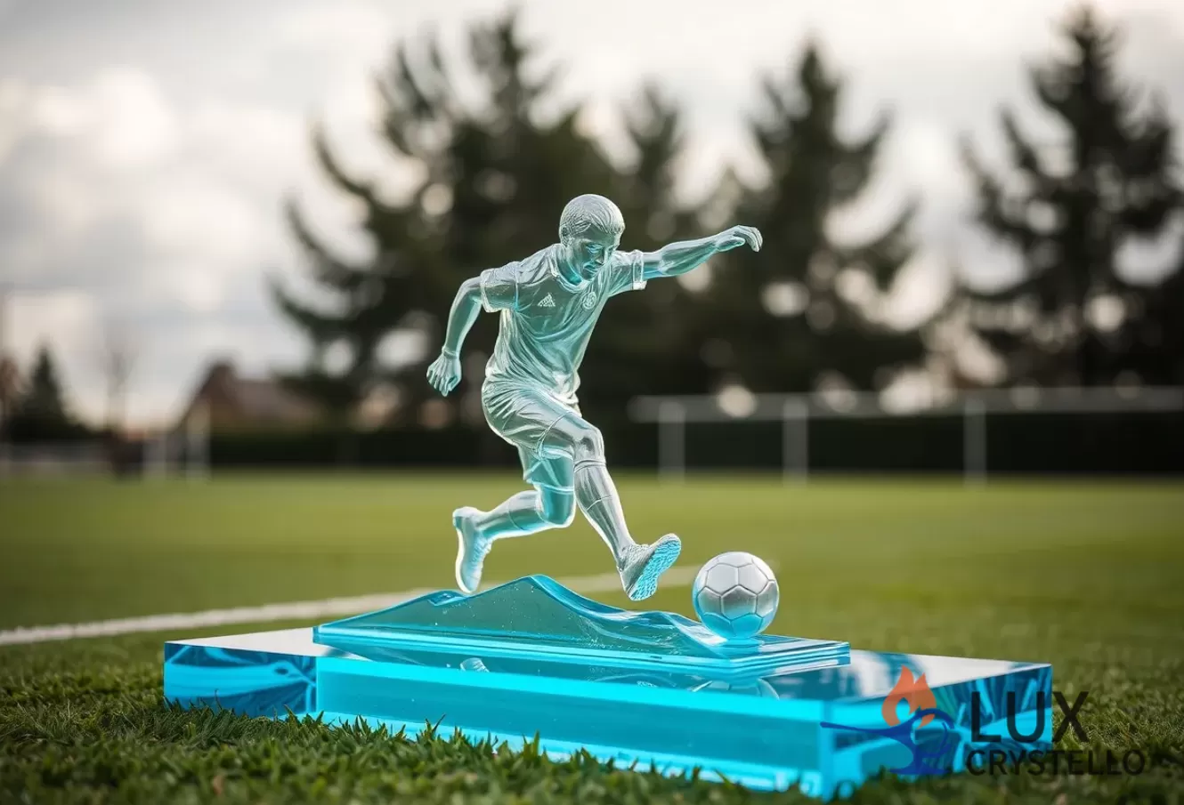The Timeless Tribute of Glass Athlete Memorial Sculpture