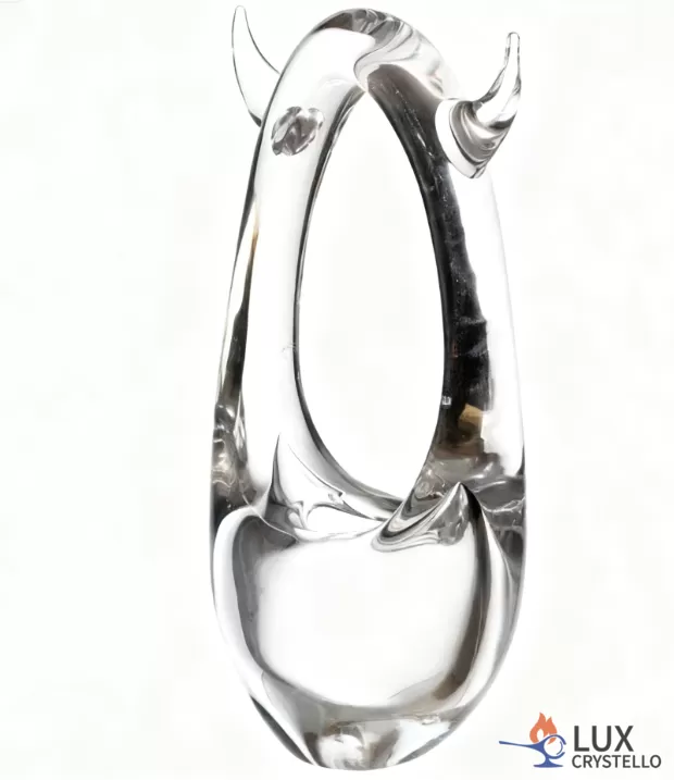 ox horn-shaped glass light rack