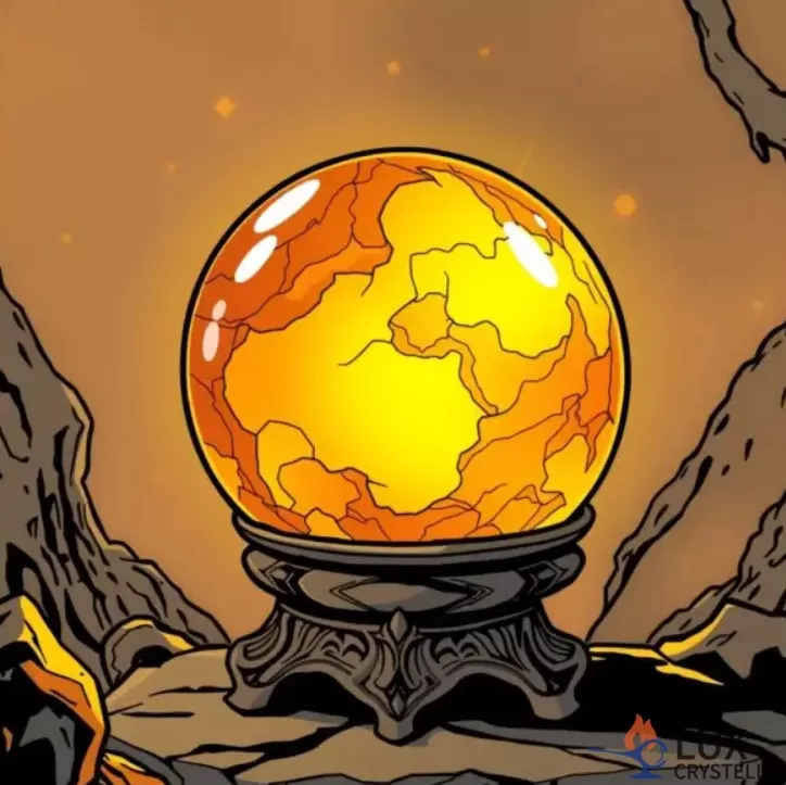 amber crystal ball for divination amber crystal ball for divination