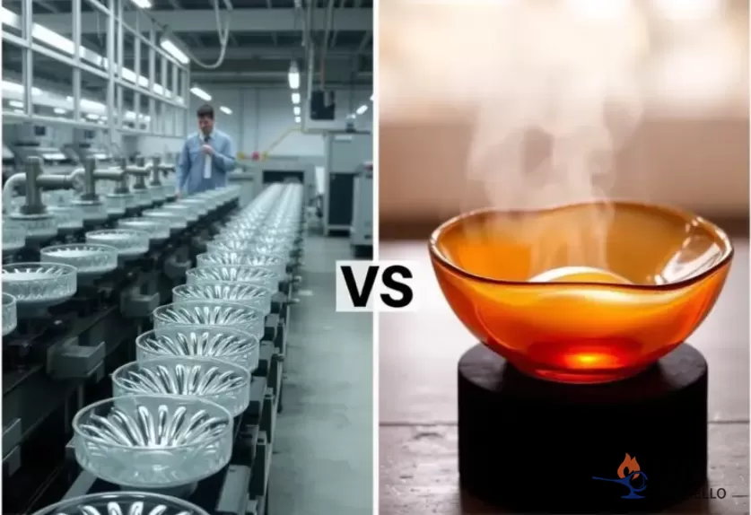 identifying machine-blown glass bowls