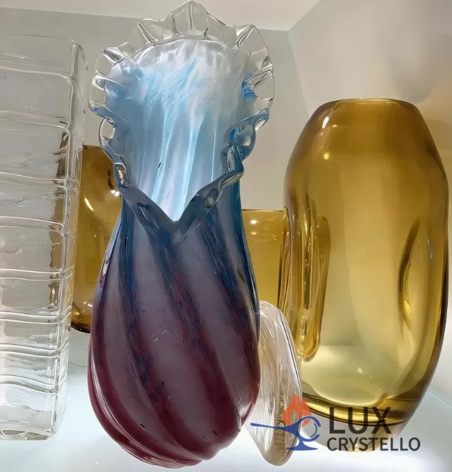 hand-blown glass vases