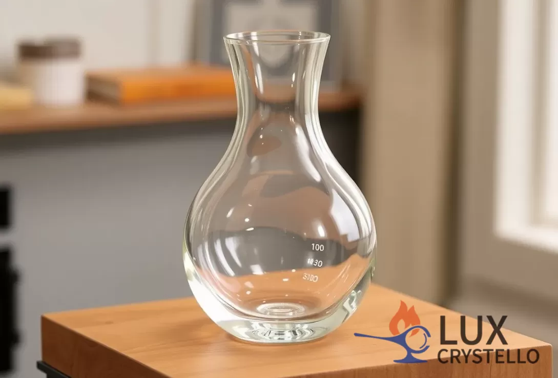 The Art of Making a Gourd-Shaped Crystal Vase by Handcrafted Glassblowing