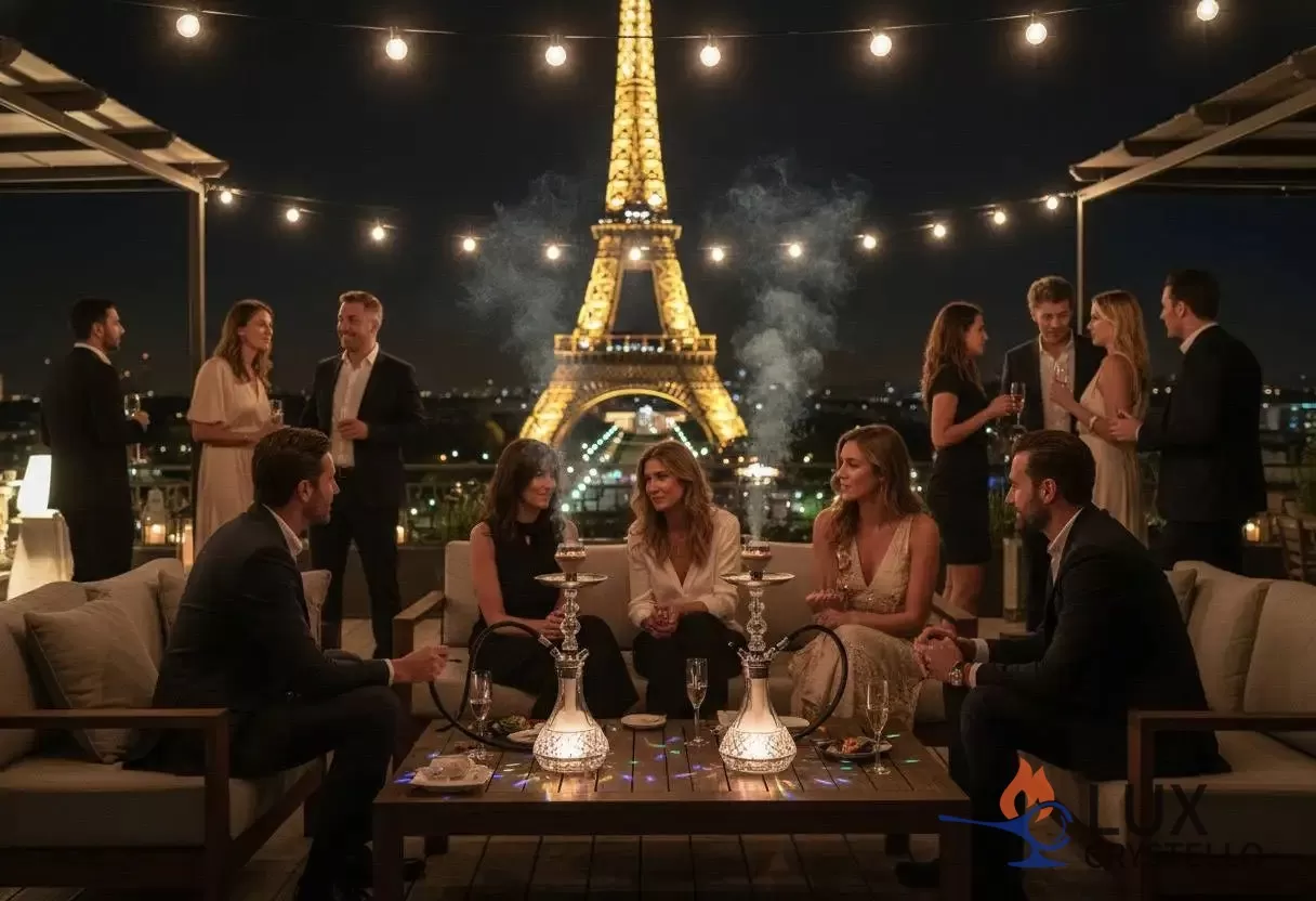 The Story of Omar's Trip with Crystal Shisha Sets Luxury Portable